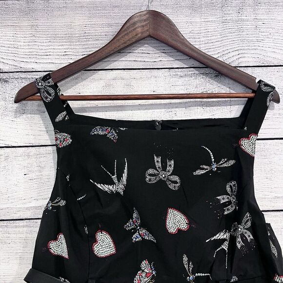 Maeve Anthropologie Sleeveless Boat Neck Mini Dress Size 14 Cocktail New - Picture 5 of 12